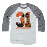 Mens Baseball T-Shirt Heather Gray / Ash